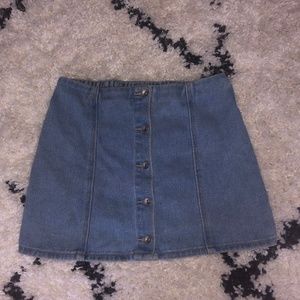 Forever 21 Girls Button Up Mini Skirt 11/12